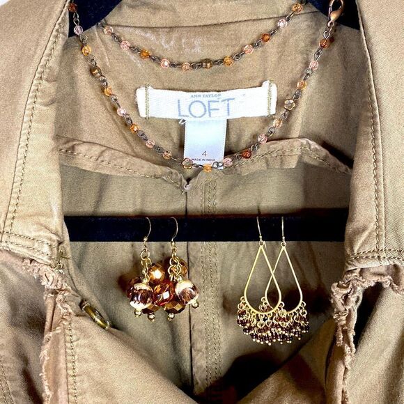 Loft Military Style Jacket Sz 4 - Picture 9 of 11